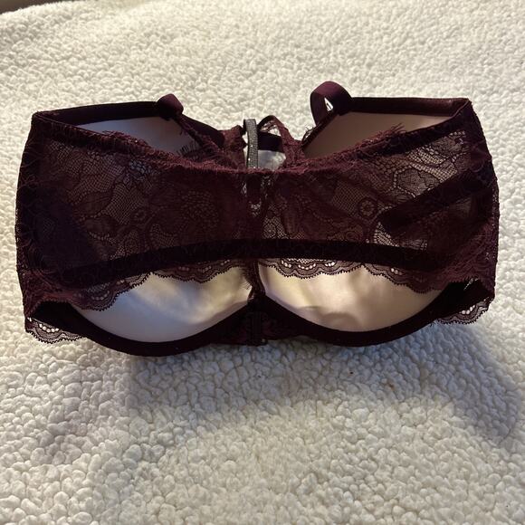 Victoria’s Secret Very Sexy Push Up Padded Bra Red 34DDD Front Close Bling Strap - Picture 7 of 8